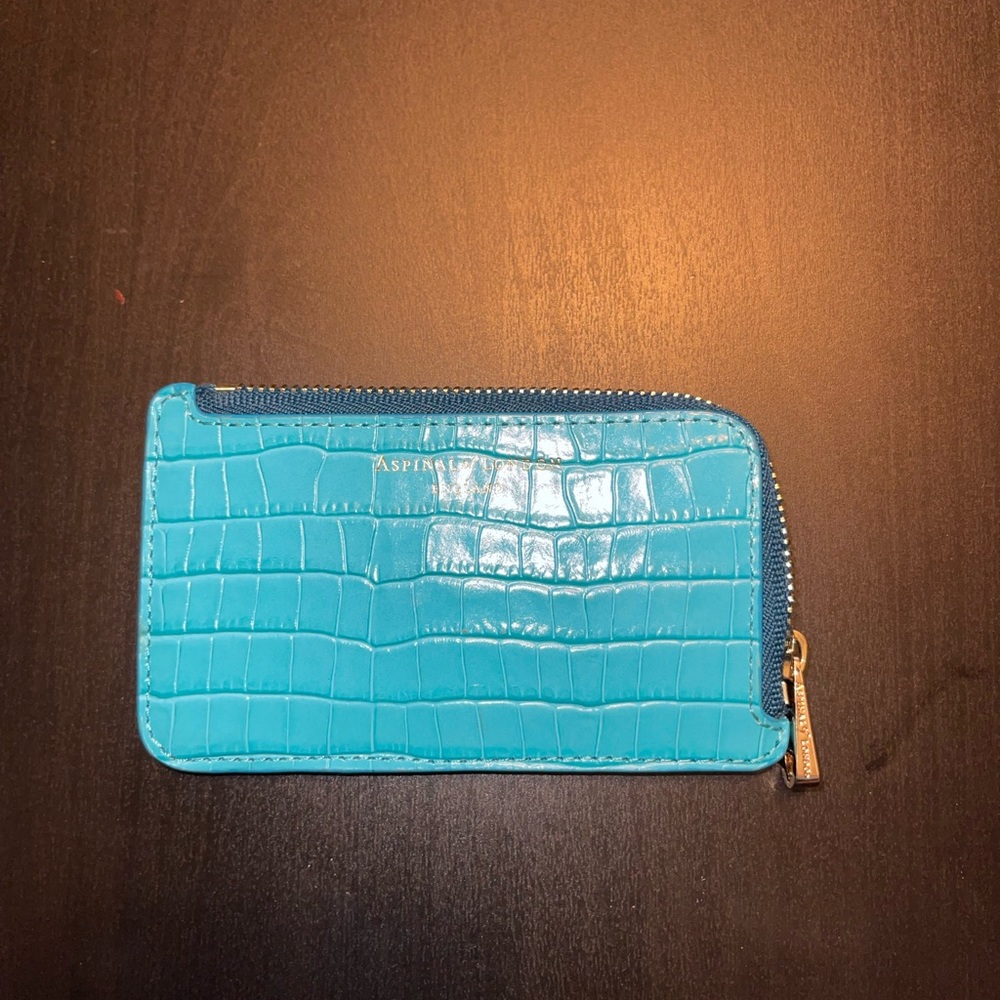 Aspinal of London Zipped  Coin & Card Holder